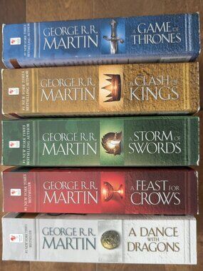 GAME OF THRONES Series Lot of 5 (1-5) Set PB Books Song of Ice & Fire Soft Cover